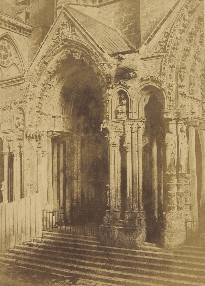 Cathédrale de Chartres. Portail Septentrional. by Charles Marville and Louis Désiré Blanquart Evrard