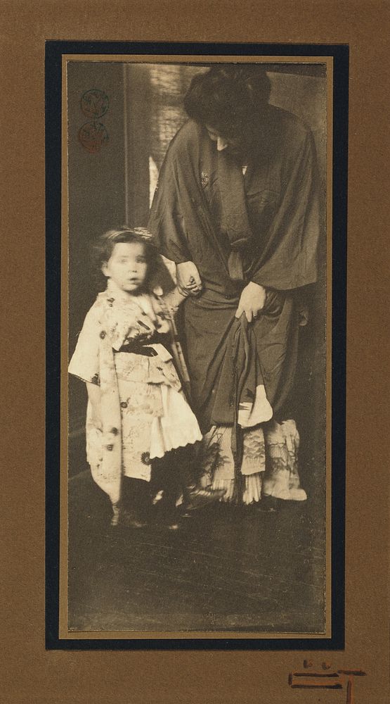 Mother and Child Wearing Kimonos by Gertrude Käsebier
