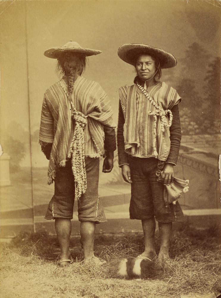 Portrait of two South American Indians