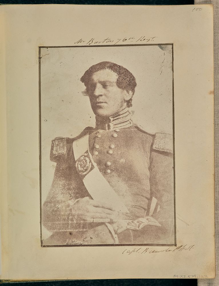 Portrait of Mr. Barton. by Capt Henry Craigie Brewster