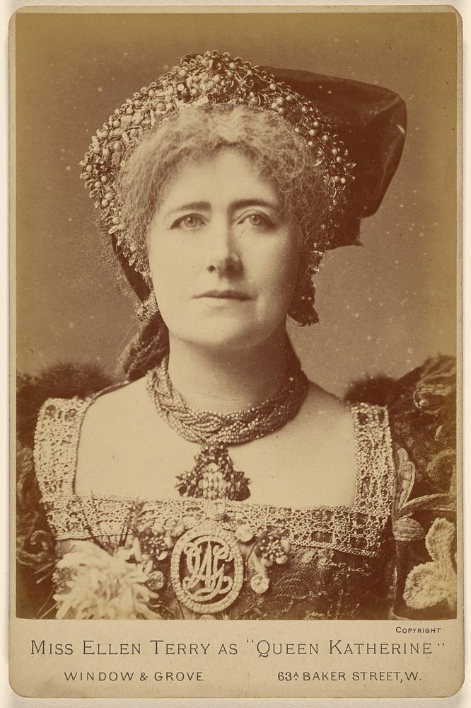 Miss Ellen Terry as "Queen Katherine" by Window and Grove