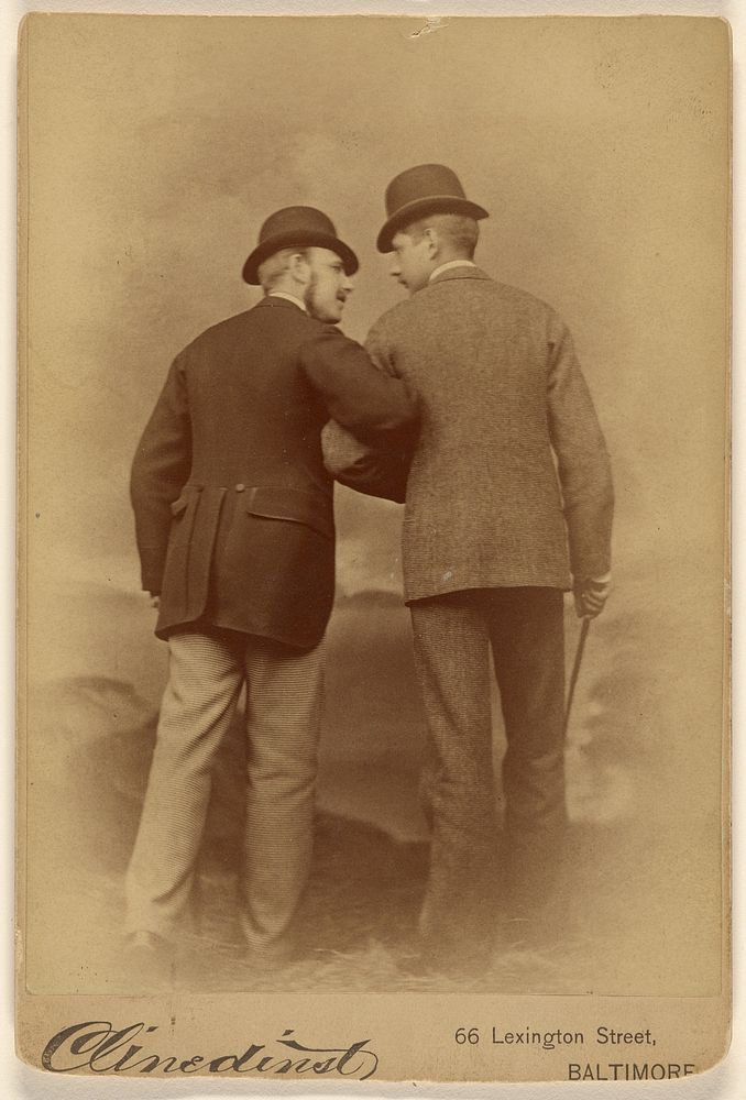 Clymer White and George May of Baltimore taken in 1879. by Barnett M Clinedinst