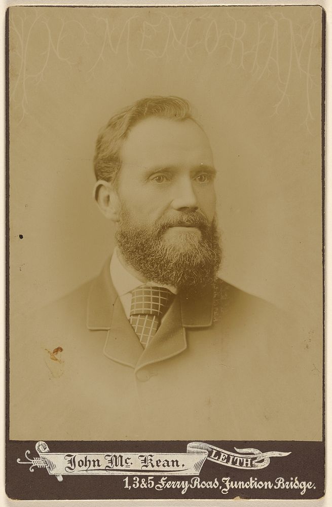 Unidentified bearded man by John McKean
