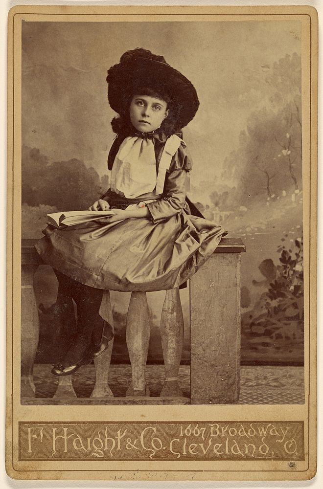Uncle Toms Cabin. Era. [Studio portrait of a girl]. by F Haight and Company