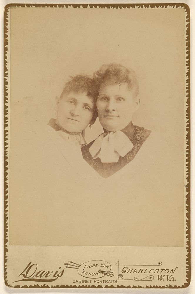 Portrait of two unidentified women by Davis