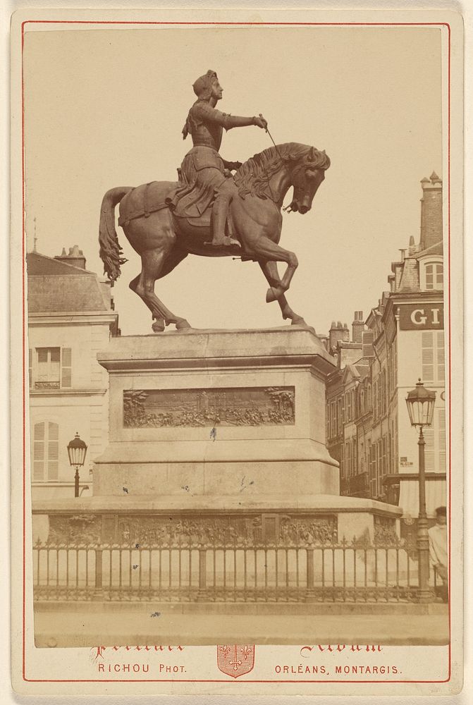 Statue of the (---illeg.) of Orleans in the public square at Orleans. by Richou