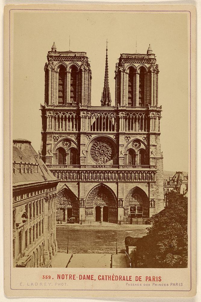 Notre-Dame, Cathedrale de Paris by Ernest Ladrey