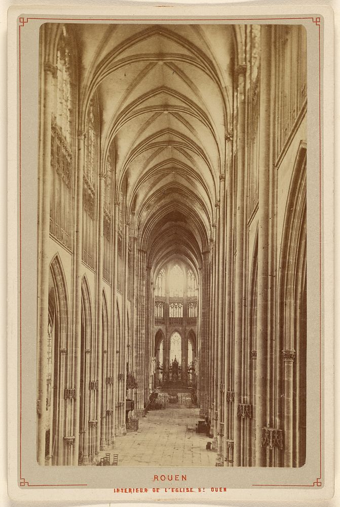 Rouen. Interieur de L'Eglise St. Ouen. by Le Comte
