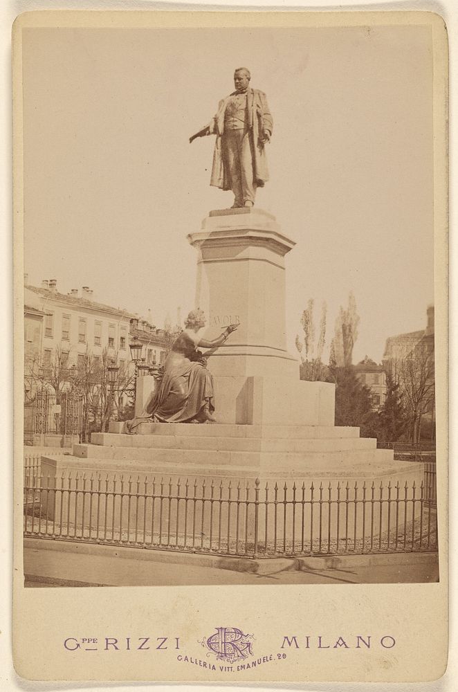 Memorial Monument of Gavour by Giuseppe Rizzi