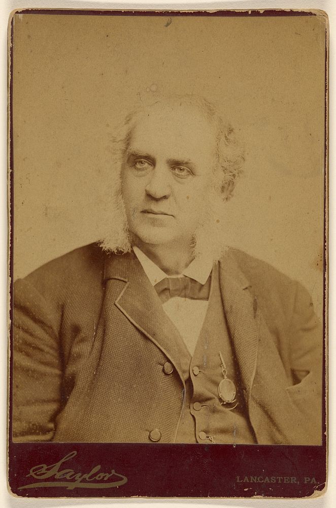 Unidentified man with long muttonchops by Charles A Saylor