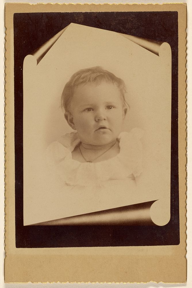 Unidentified baby, in close-up
