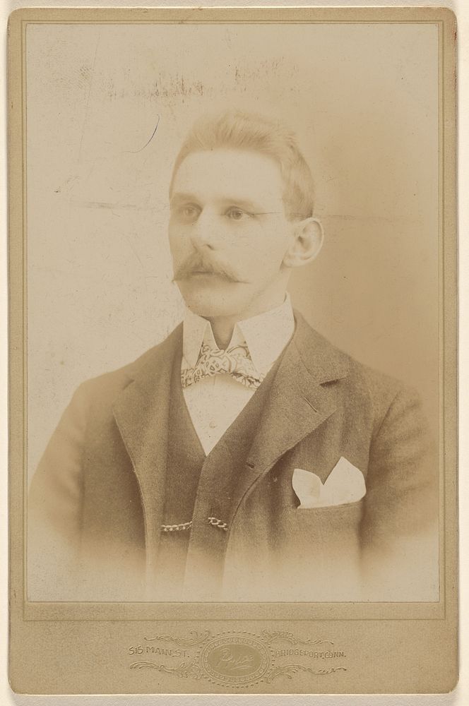 Unidentified man with moustache by Price