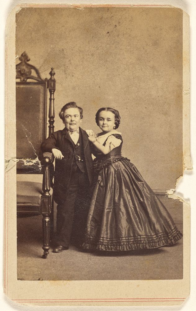 Tom Thumb and wife, standing by Charles DeForest Fredricks