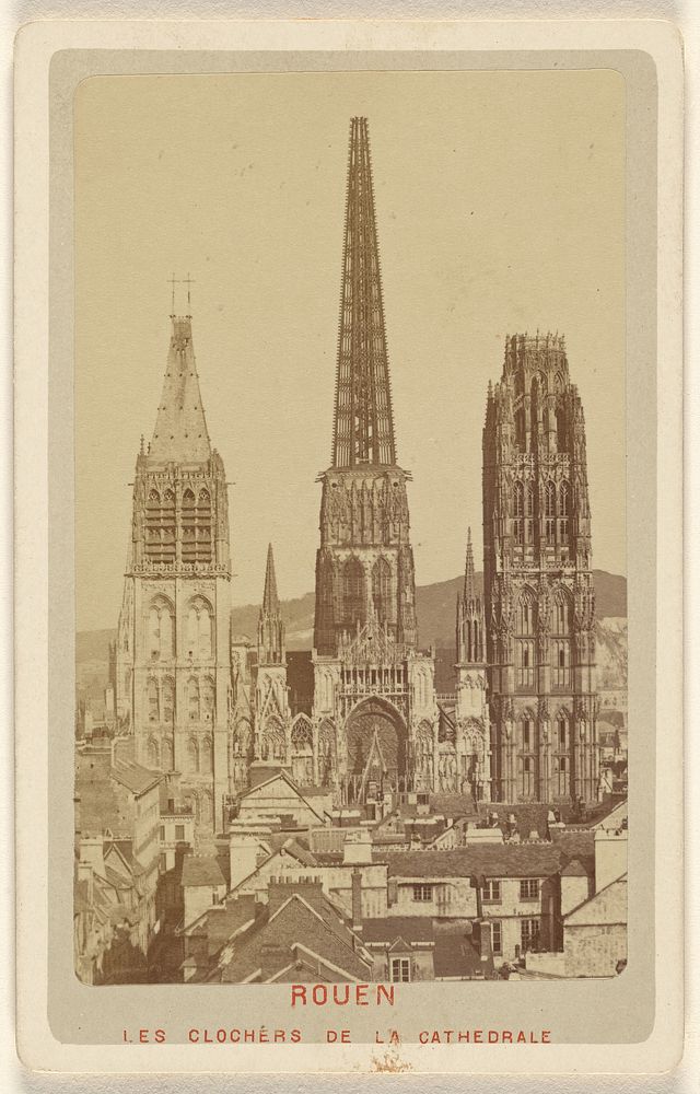Rouen. Les Clochers de la Cathedrale. by Le Comte