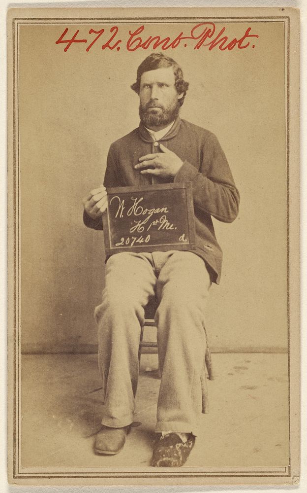 W. Hogan, H 1st ME. 20740. Civil War victim by William H Bell