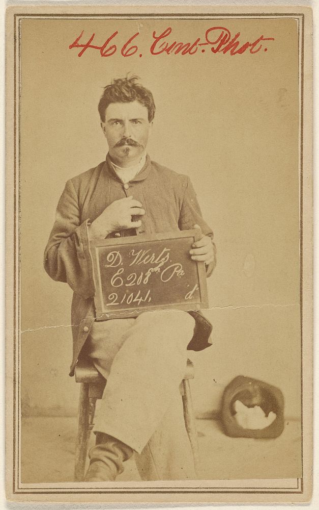 D. Werts, E 208th Pa. 21041. Civil War victim by William H Bell