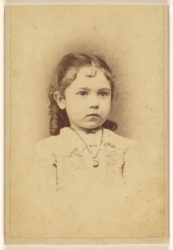 Unidentified little girl by J W Emery