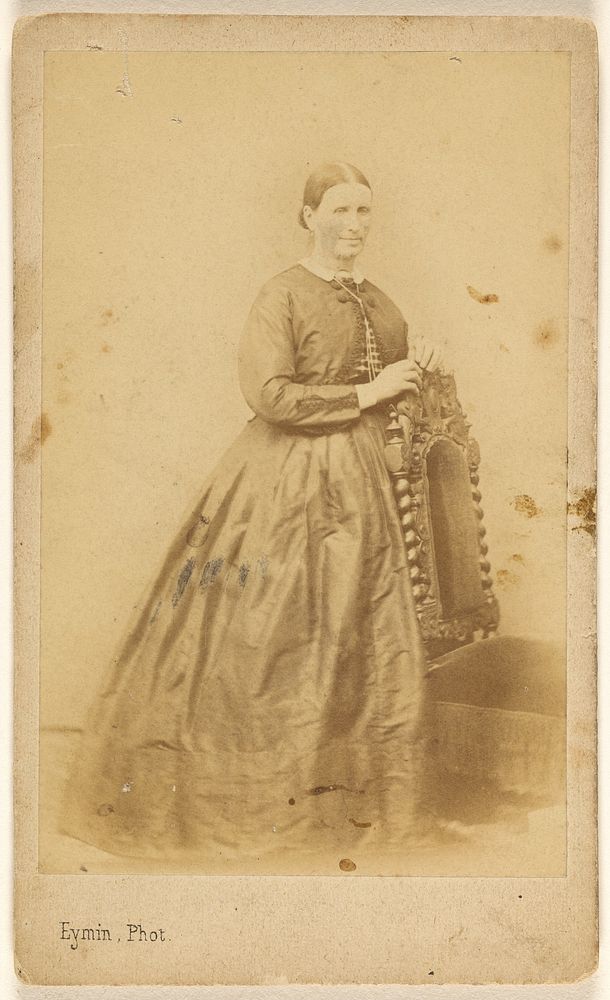 Unidentified woman, standing by Georges Eymin