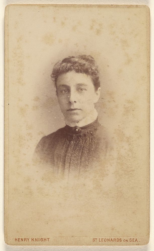 Unidentified woman, in vignette-style by Henry Knight