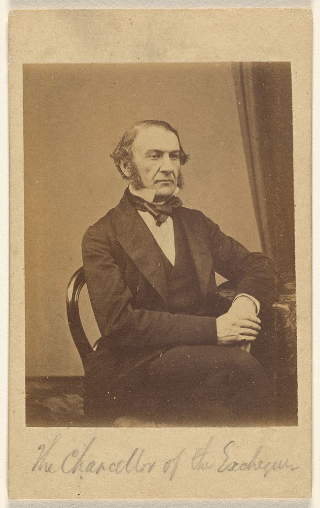William Ewart Gladstone, The Chancellor of the Exchequer by London Stereoscopic and Photographic Company