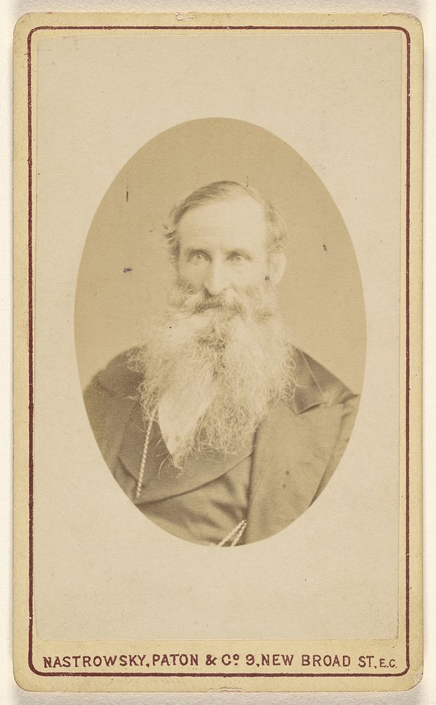 Unidentified white bearded elderly man by William Charles Nastrowsky Paton and Company