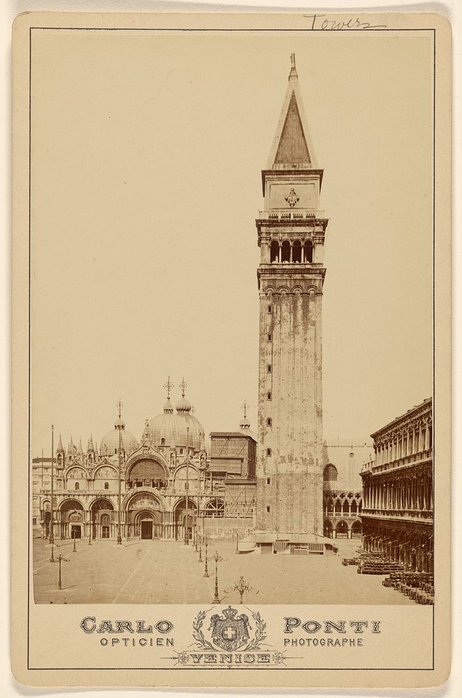 Campanile di S. Marco, Venice by Carlo Ponti