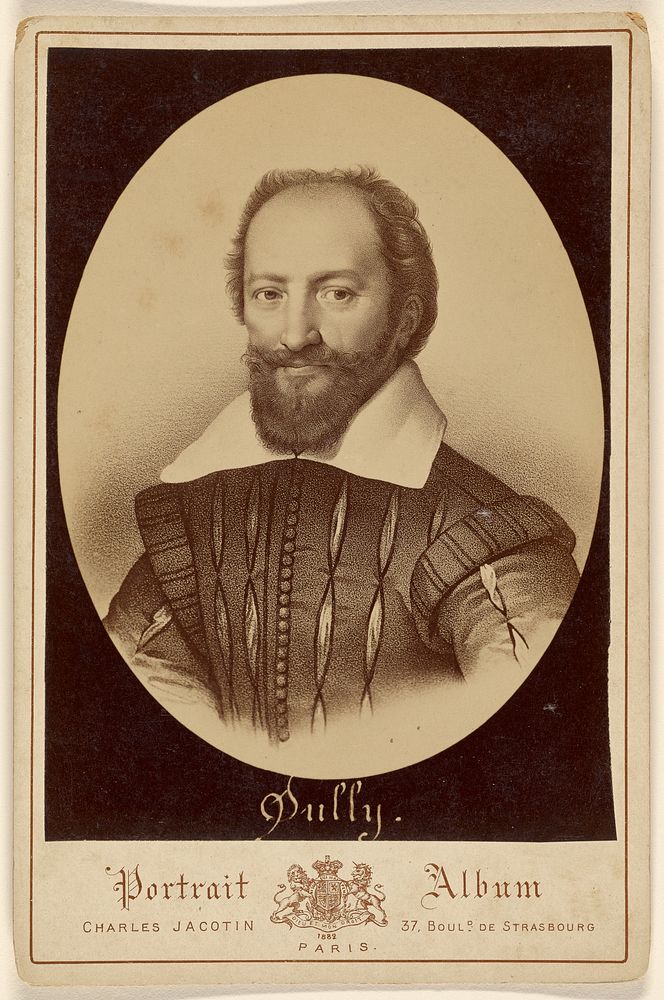 Copy of an engraving of Sully by Charles Jacotin