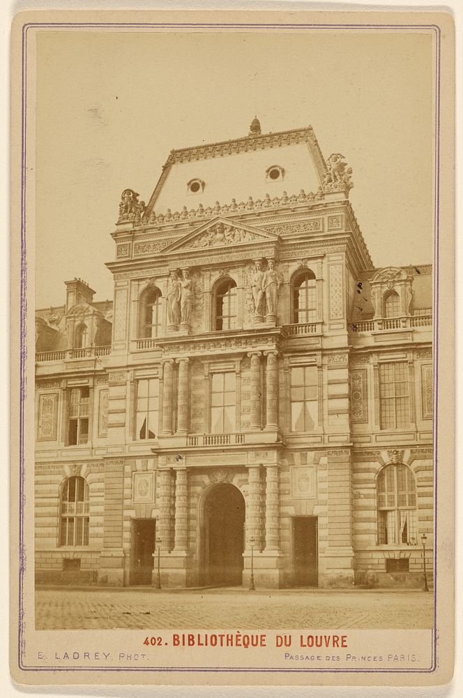 Bibliotheque du Louvre by Ernest Ladrey