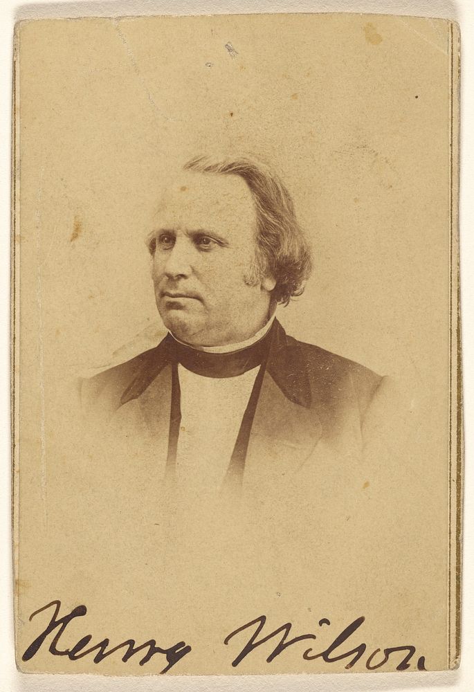 Henry Wilson [18th Vice-President of the United States] by Alexander Gardner