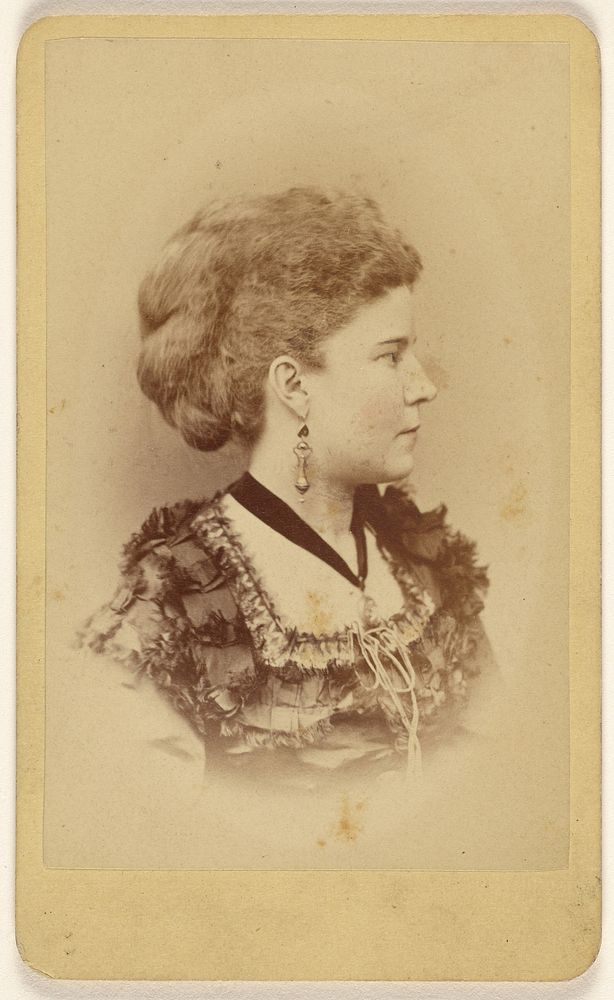 Unidentified woman in profile by Broadbent Brothers