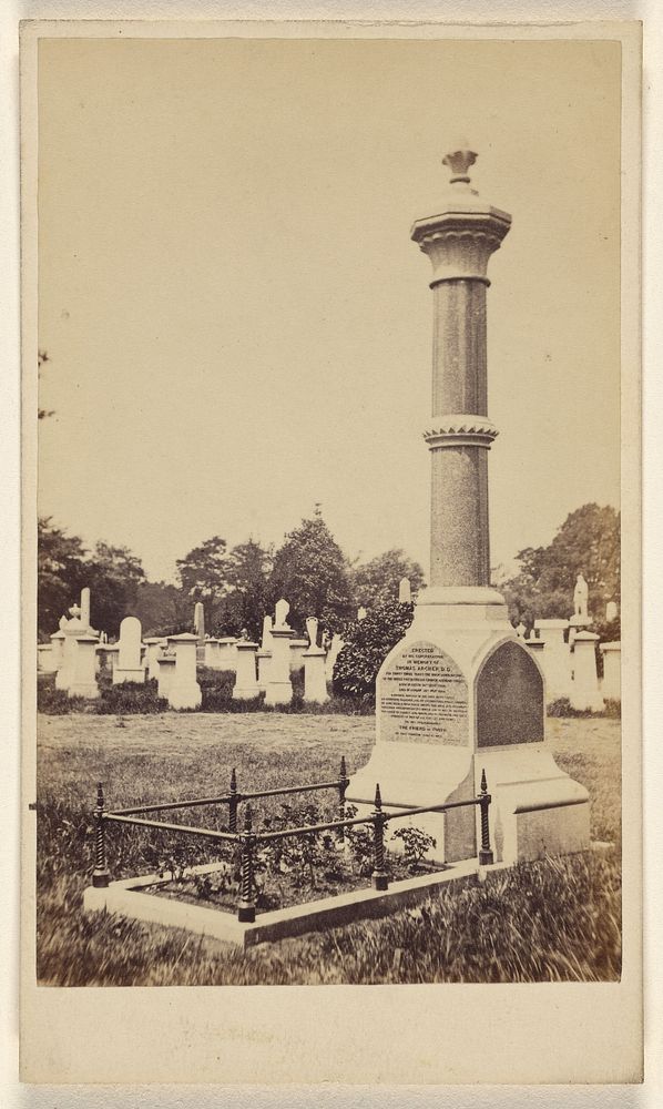 Gravesite of Thomas Archer, D.D. by James Riddell