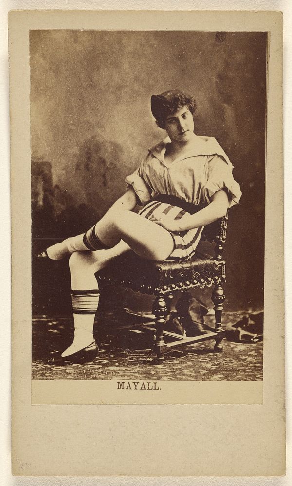Seated woman by John Jabez Edwin Mayall