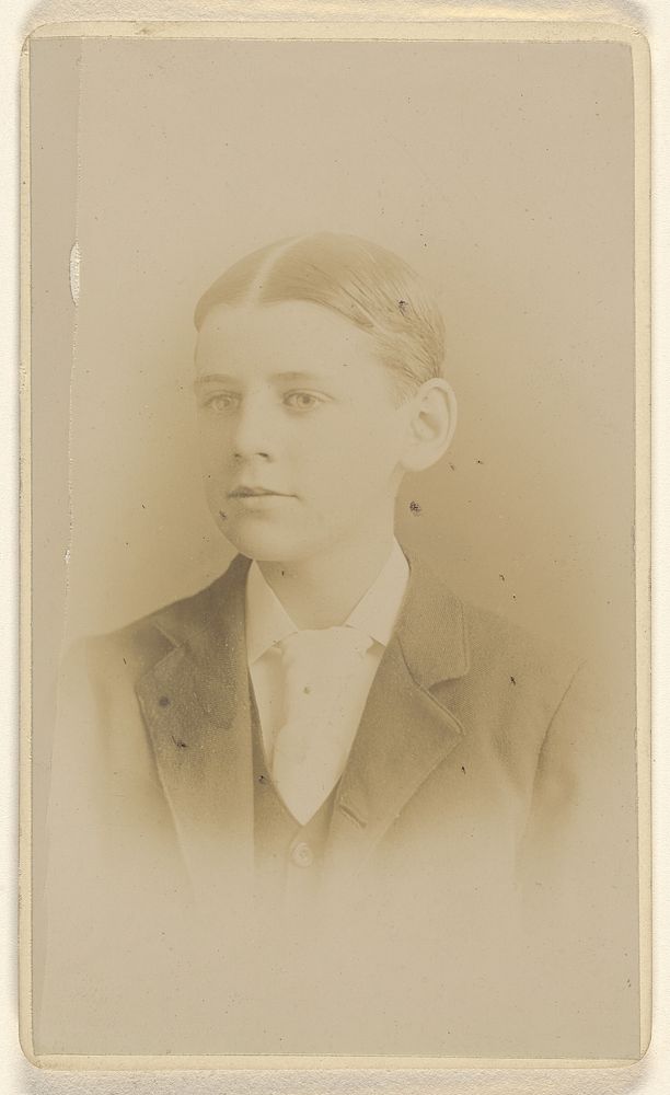 Unidentified boy, printed in vignette-style by King and Company