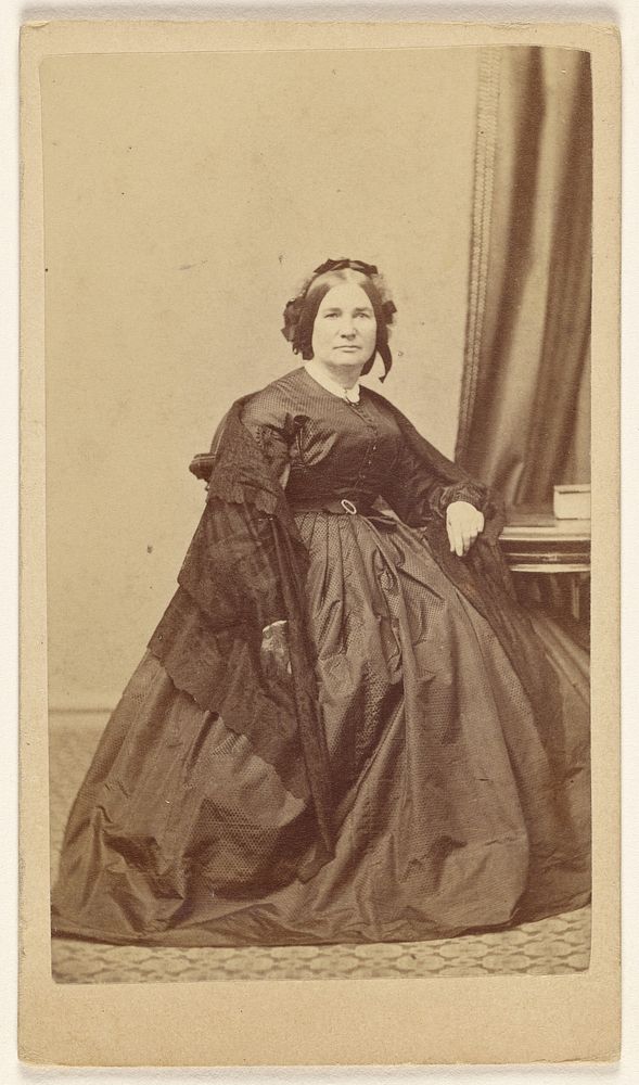 Unidentified woman, seated by Charles R B Claflin