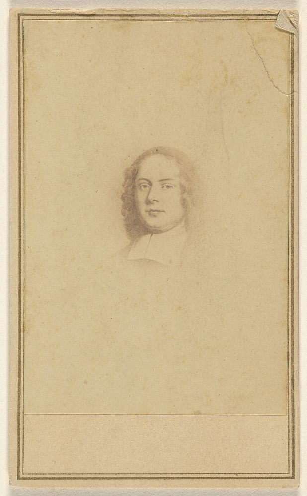 Copy of a painting of an unidentified man by George Gardner Rockwood