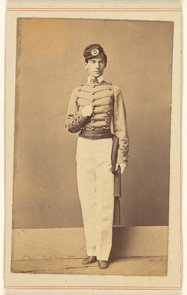 Unidentified Union soldier, standing by Charles DeForest Fredricks