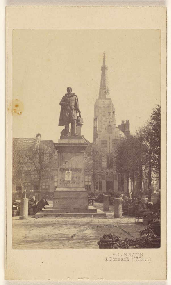 Statue de Simon Stevin by Adolphe Braun
