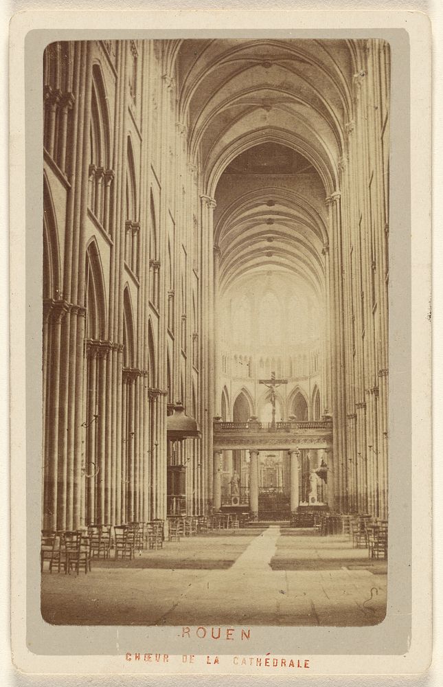 Rouen. Choeur de la Cathedrale. by Levasseur