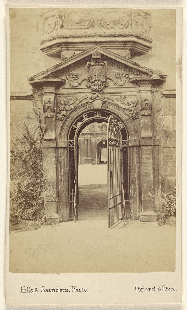 Quinn Gate. St. John's. 2nd Quad. by Hills and Saunders