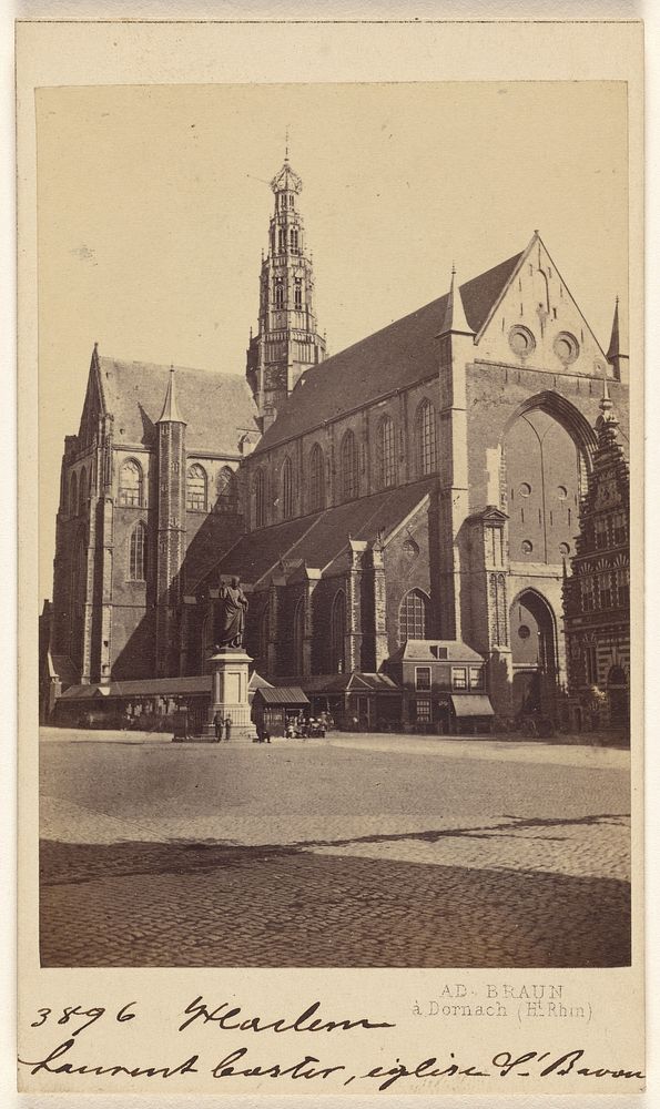Haarlem, Laurans Coster, eglise S. Bavon by Adolphe Braun