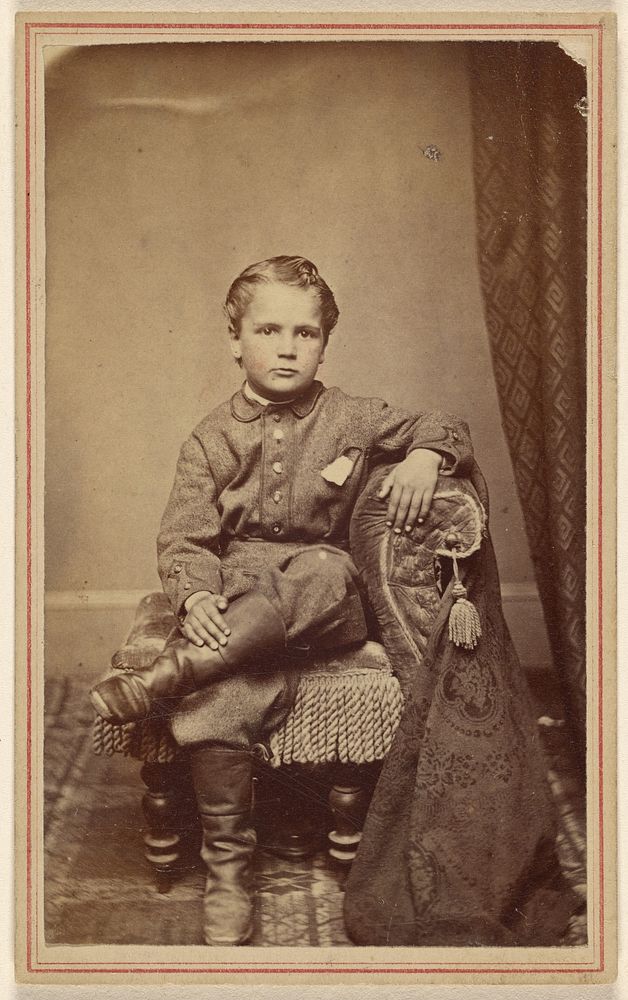 Eddie [little boy, seated] by J W Upham