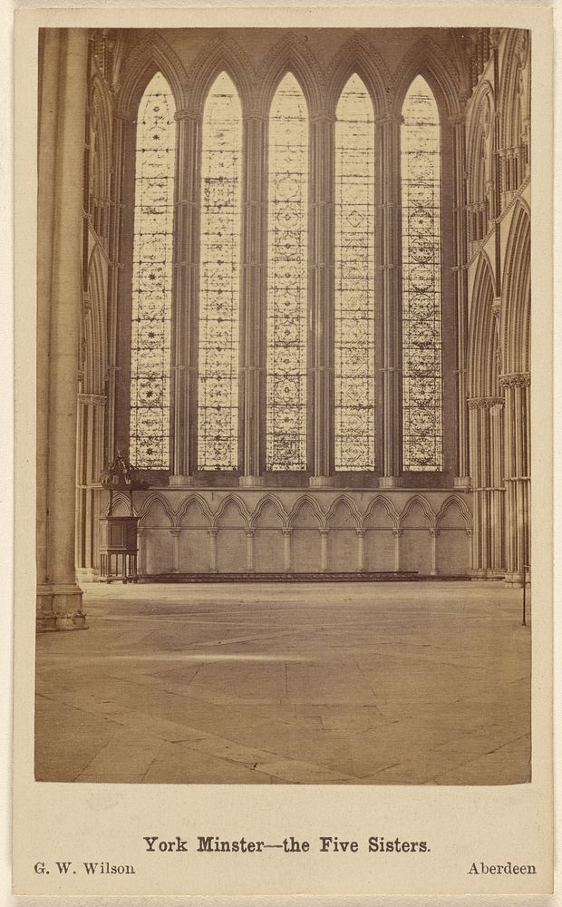 York Minster - The Five Sisters. by George Washington Wilson