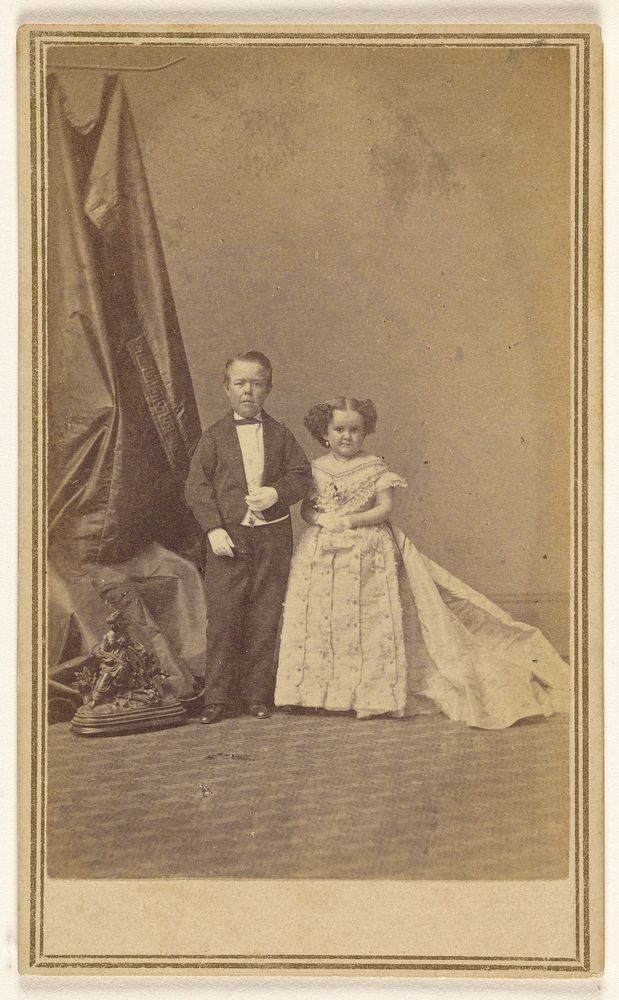 "Commodore" George Washington Morrison Nutt and Minnie Warren by Edward and Henry T Anthony and Co