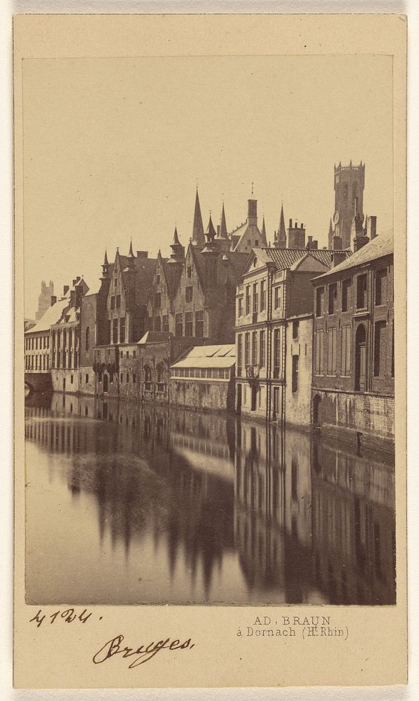 Bruges. by Adolphe Braun