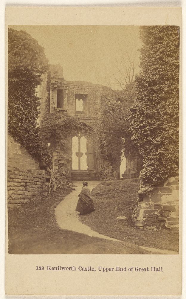 Kenilworth, Upper End of Great Hall. by Francis Bedford