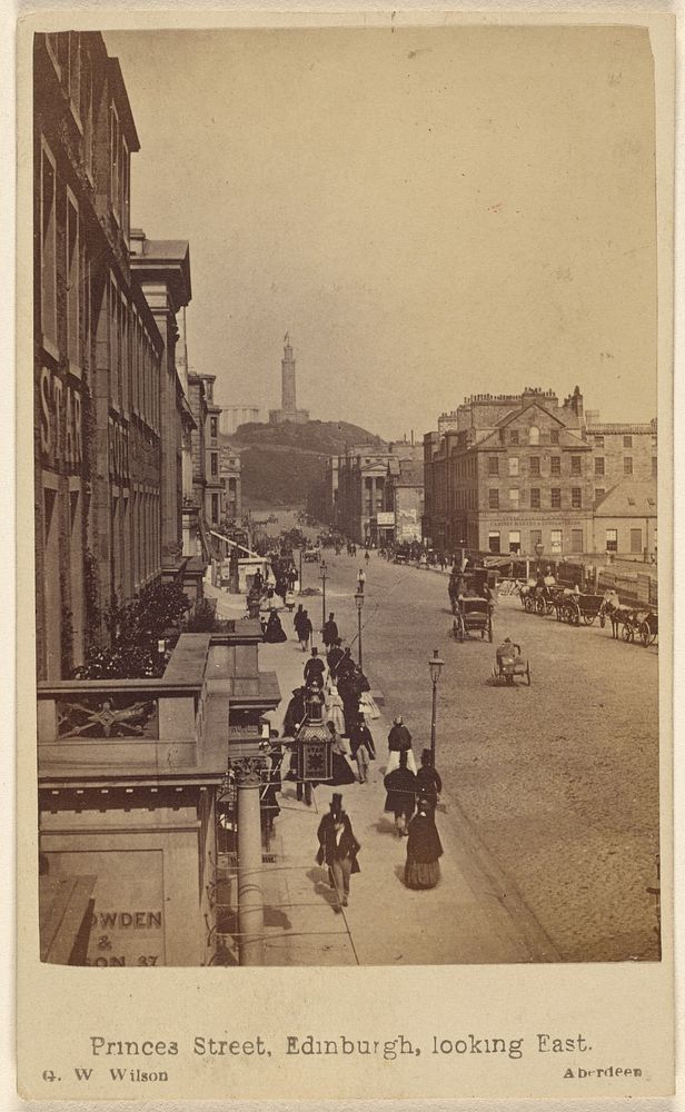 Princes Street, Edinburgh, looking East by George Washington Wilson