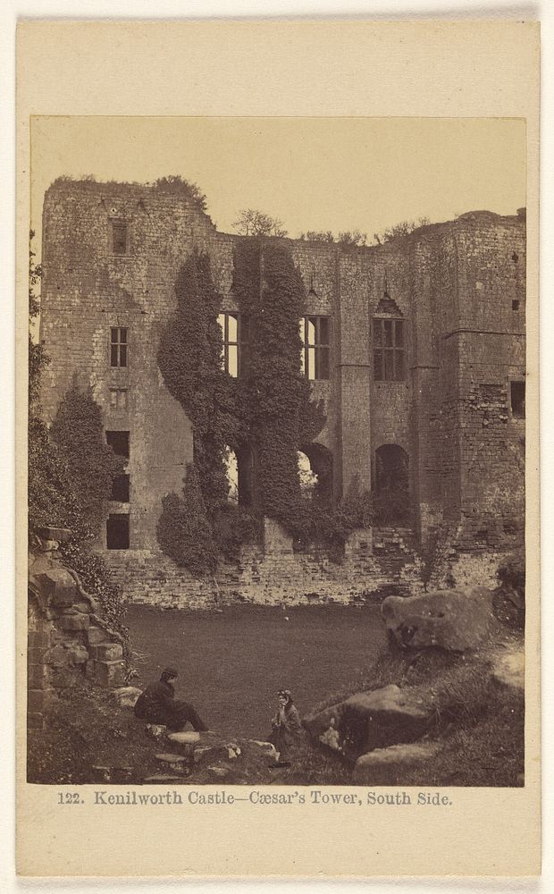 Kenilworth Castle - Caeser's Tower, South Side. by Francis Bedford