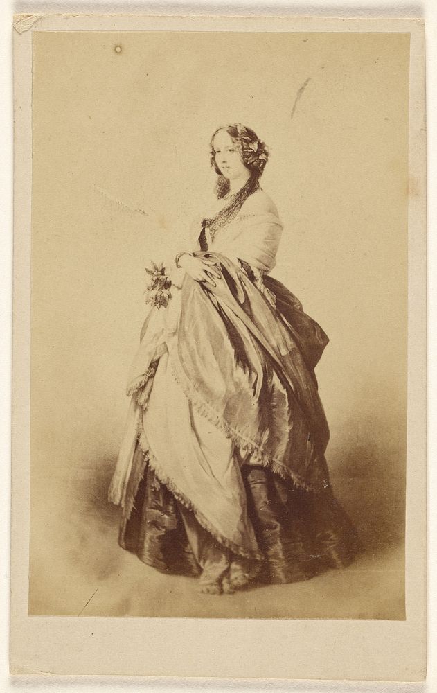 Copy of a painting of an unidentified woman standing by Caldesi Blanford and Co