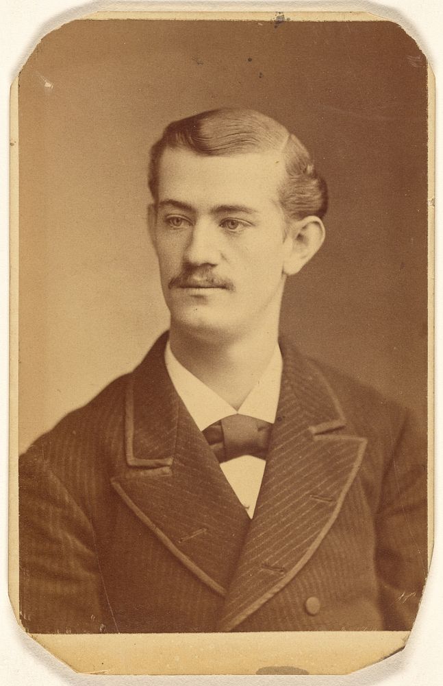Unidentified man with moustache by Frederick Gutekunst