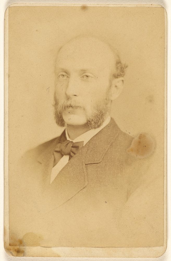 Unidentified man with moustache and muttonchops by Frederick Gutekunst